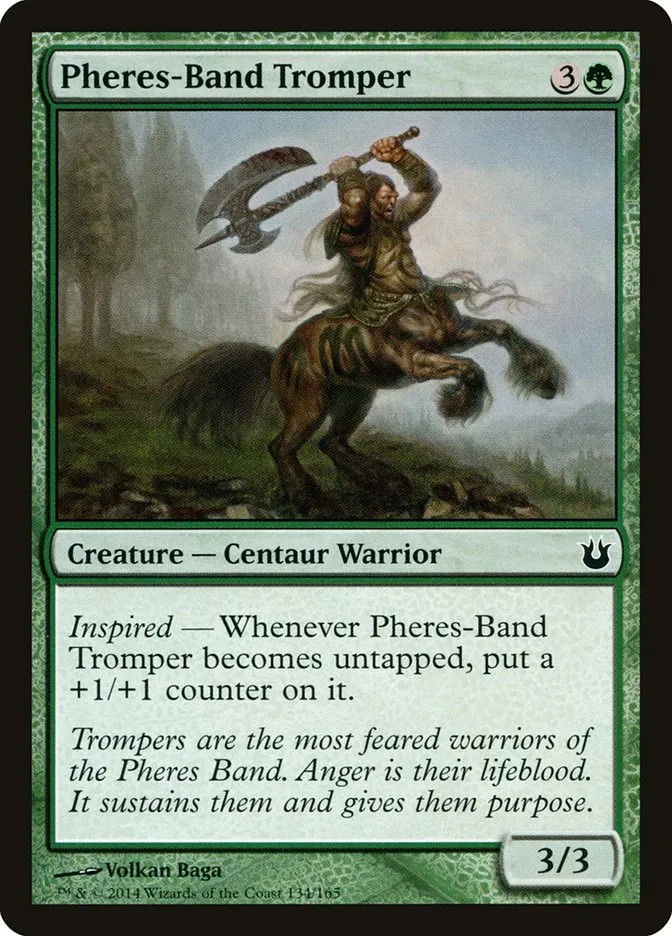 2014 Born of the Gods Pheres-Band Tromper common #134 unlisted card image