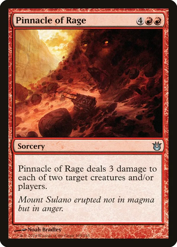 2014 Born of the Gods Pinnacle of Rage uncommon #105 unlisted card image