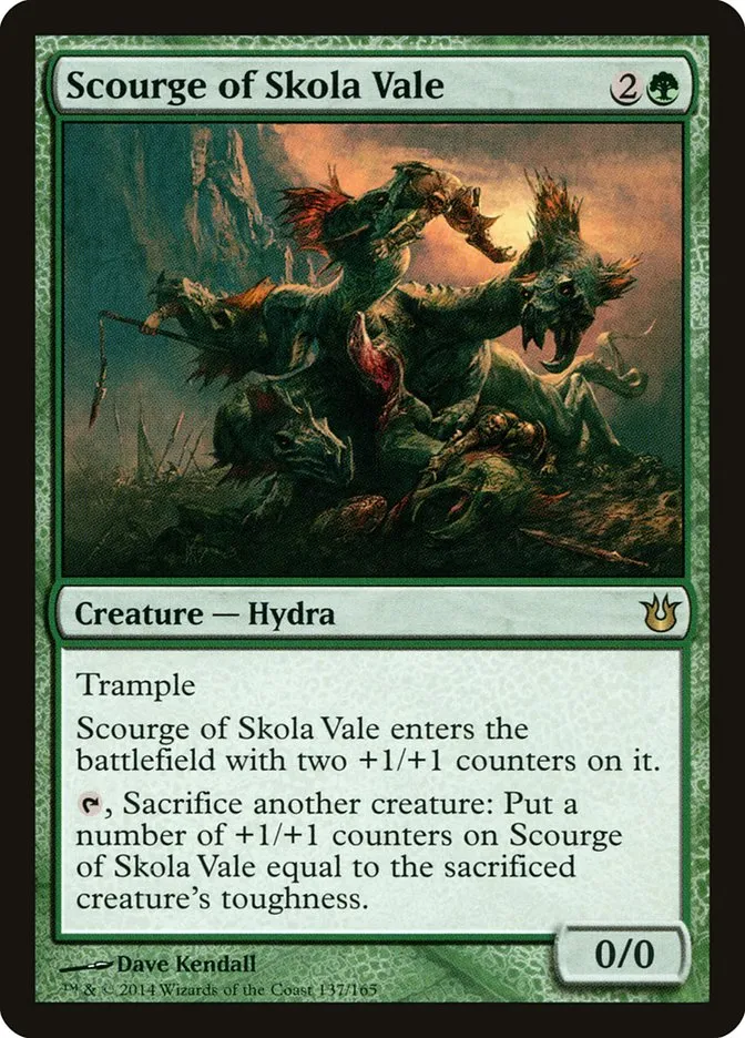 2014 Born of the Gods Scourge of Skola Vale rare #137 unlisted card image