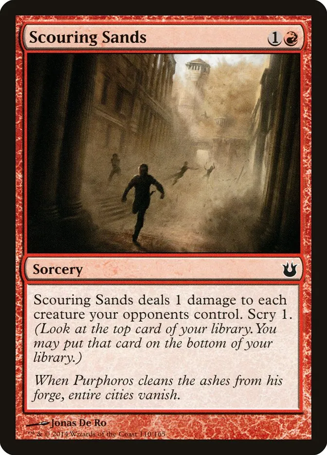 2014 Born of the Gods Scouring Sands common #110 unlisted card image