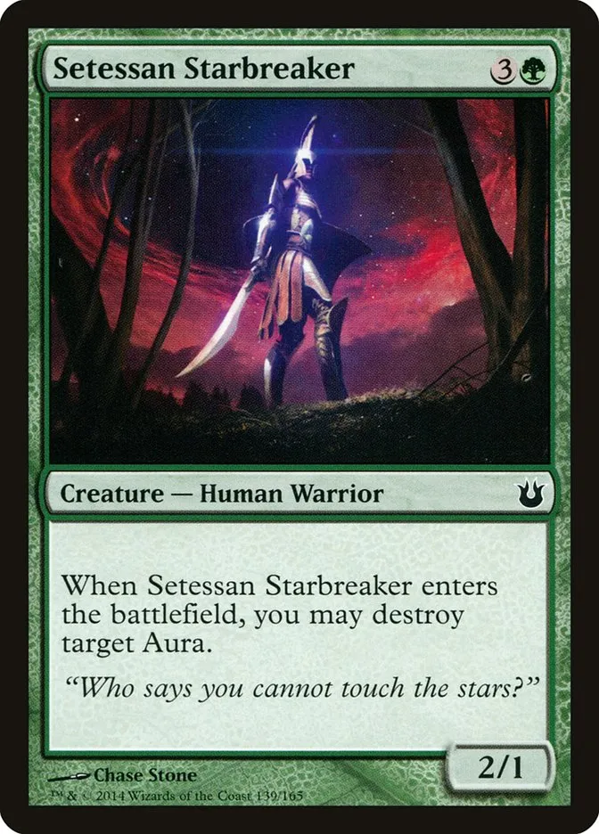 2014 Born of the Gods Setessan Starbreaker common #139 unlisted card image