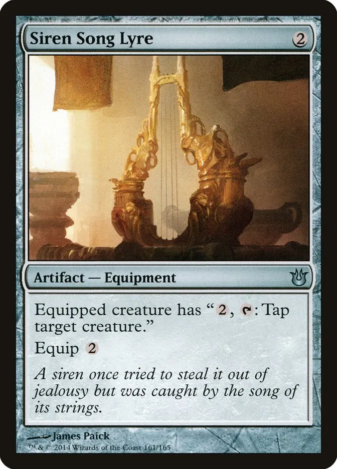 2014 Born of the Gods Siren Song Lyre uncommon #161 unlisted card image