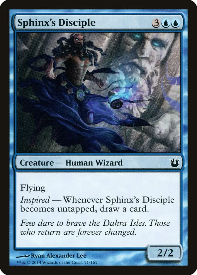 2014 Born of the Gods Sphinx's Disciple common #51 unlisted card image
