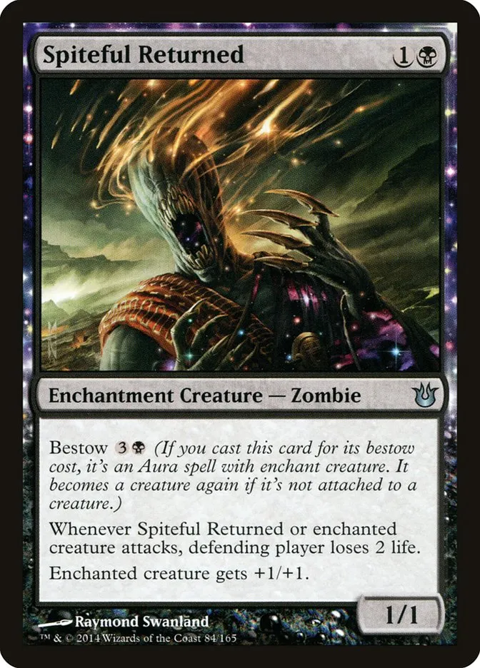 2014 Born of the Gods Spiteful Returned uncommon #84 unlisted card image