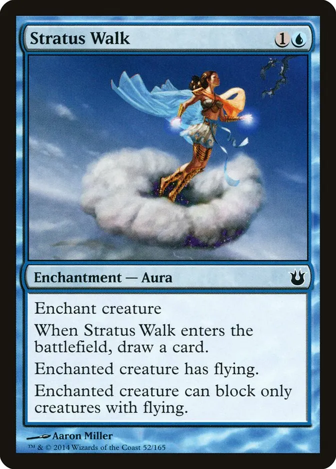 2014 Born of the Gods Stratus Walk common #52 unlisted card image