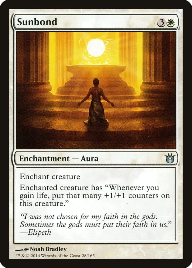 2014 Born of the Gods Sunbond uncommon #28 unlisted card image