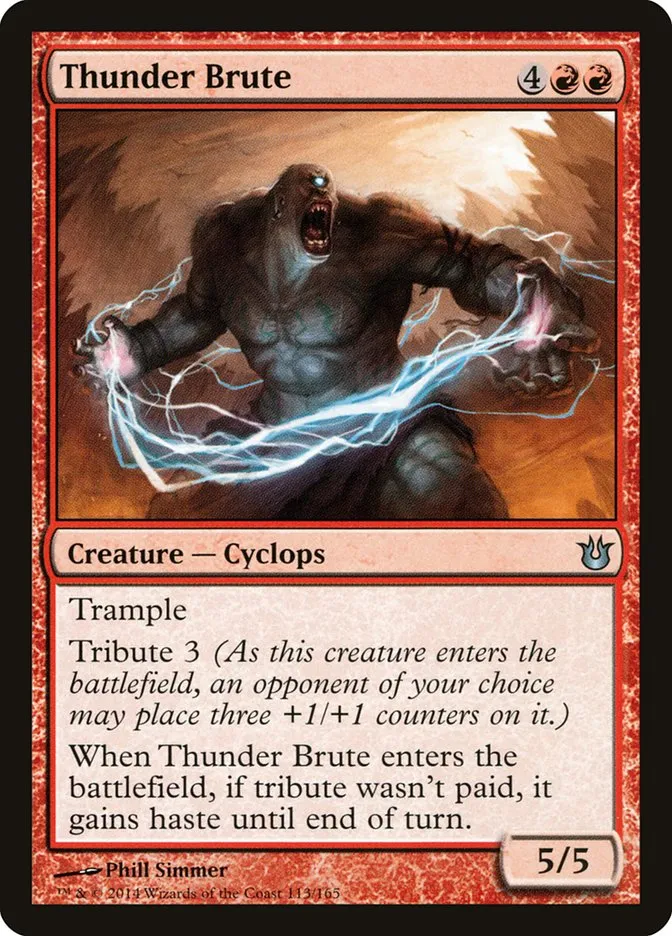 2014 Born of the Gods Thunder Brute uncommon #113 unlisted card image
