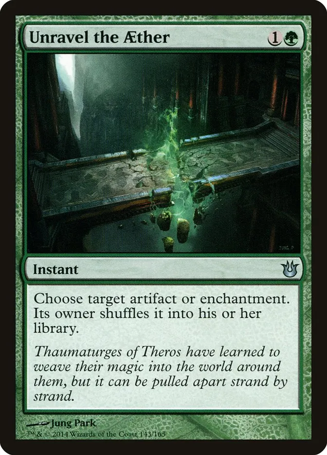 2014 Born of the Gods Unravel the Aether uncommon #143 unlisted card image