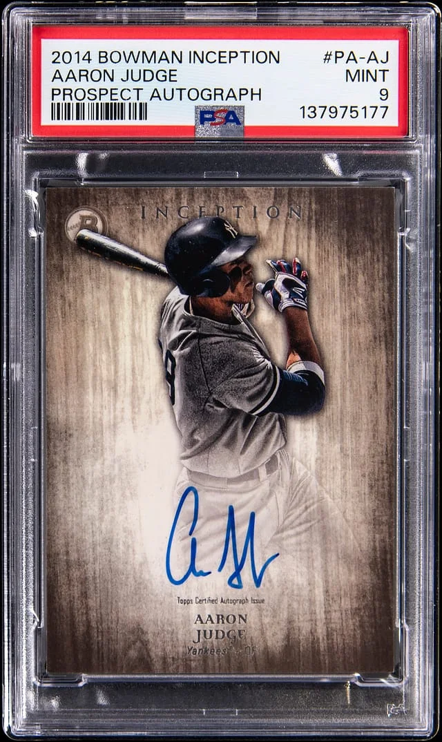 2014 Bowman Aaron Judge Inception Prospect Autograph #PA-AJ card image