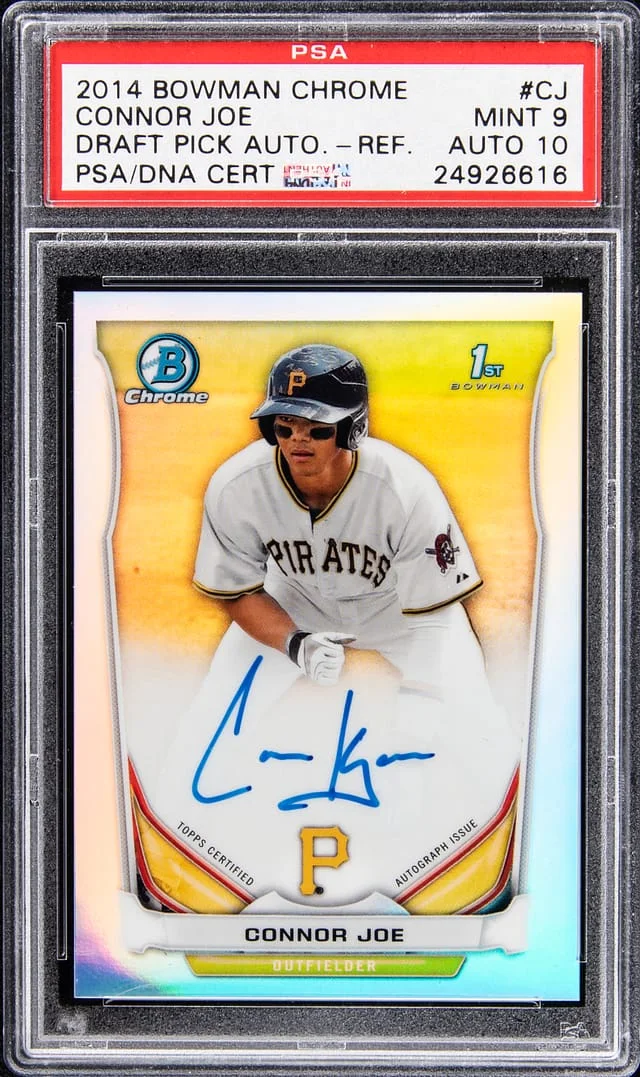 2014 Bowman Chrome Draft Connor Joe Pick Autographs Refractor #BCA-CJ card image
