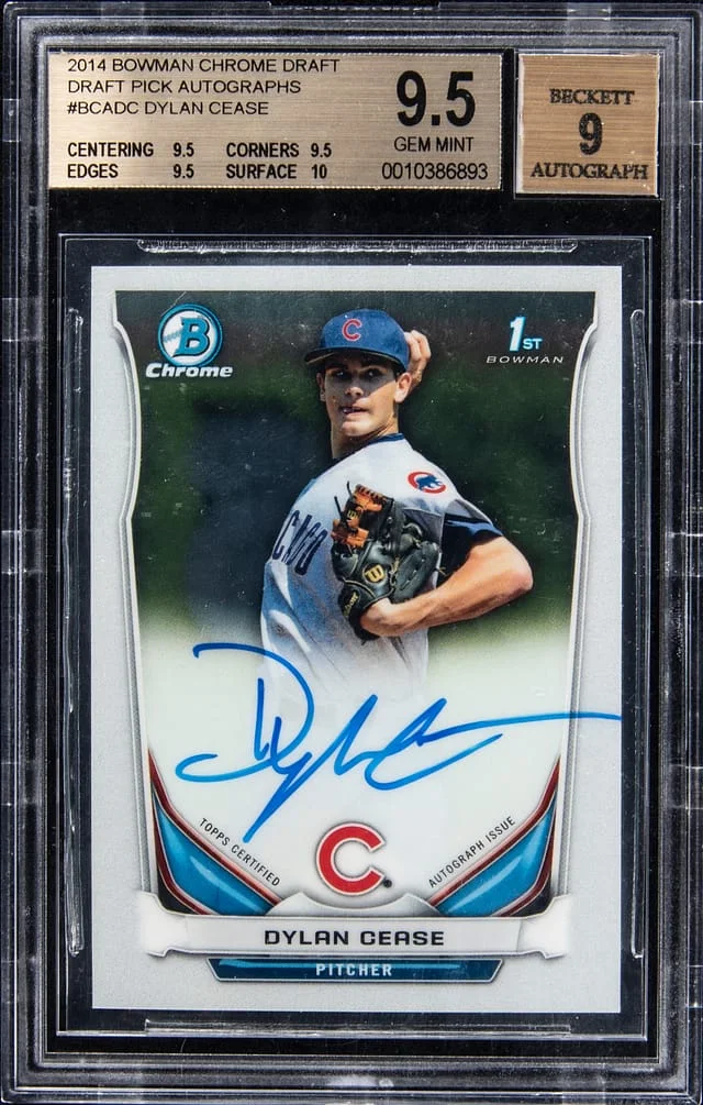 2014 Bowman Chrome Draft Dylan Cease Pick Autographs #BCA-DC card image