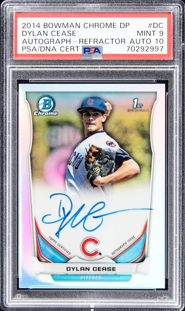 2014 Bowman Chrome Draft Dylan Cease Picks Autograph #DC card image