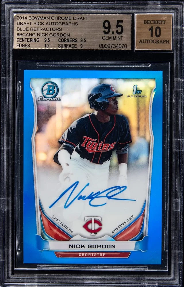 2014 Bowman Chrome Draft Nick Gordon Picks Autographs #BCA-NG card image