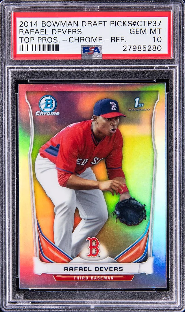 2014 Bowman Chrome Draft Rafael Devers Picks Top Prospects Refractor #CTP37 card image