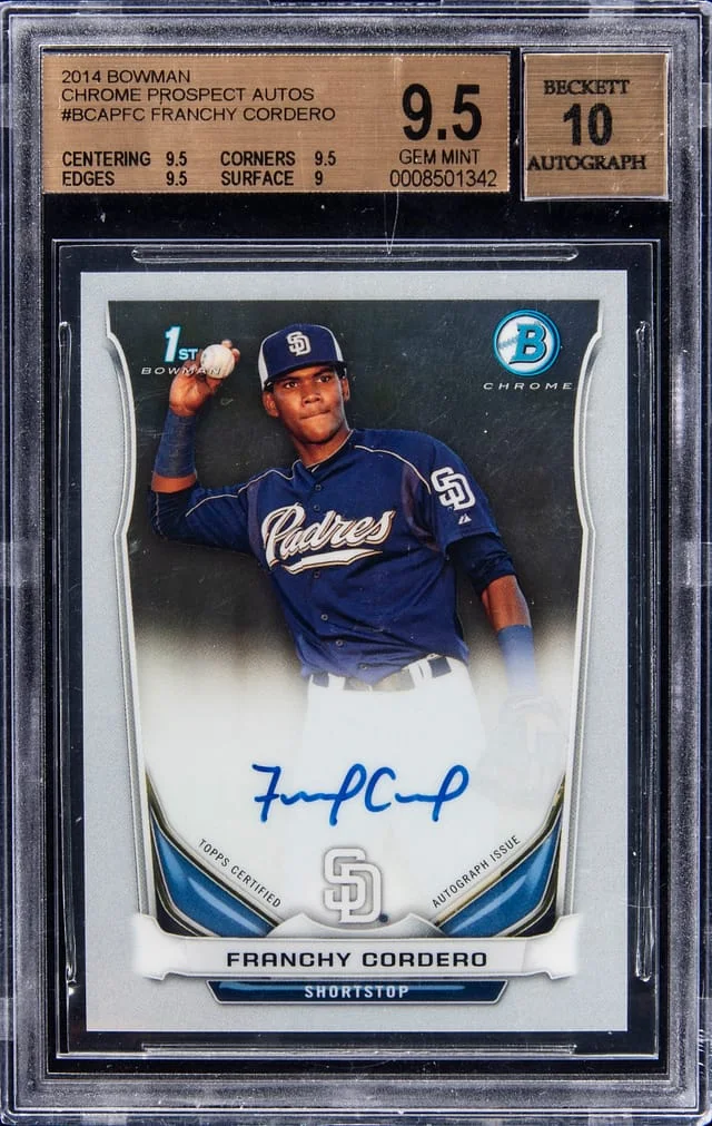 2014 Bowman Chrome Francy Cordero Prospect Autographs #BCAP-FC card image