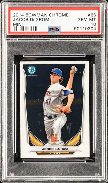 2014 Bowman Chrome Jacob Degrom Mini #66 card image