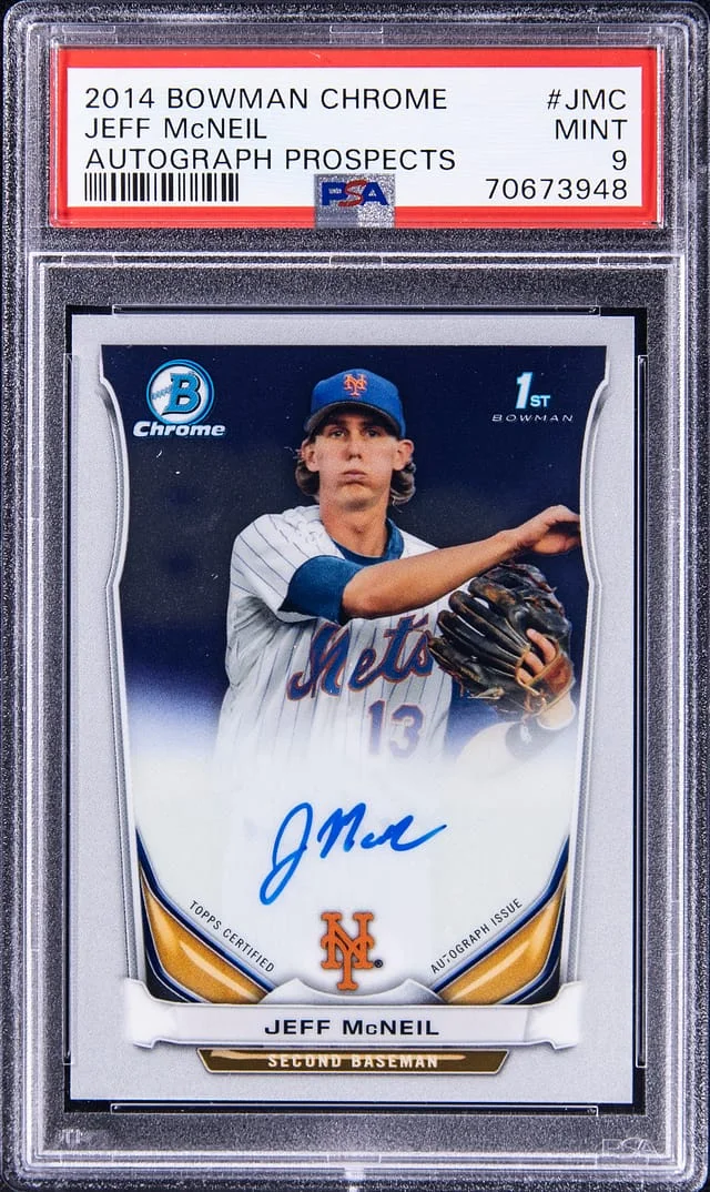 2014 Bowman Chrome Jeff McNeil Autograph Prospects #JMC card image