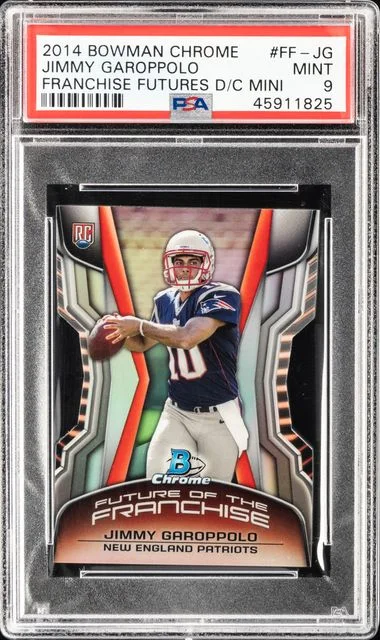 2014 Bowman Chrome Jimmy Garoppolo Franchise Futures Die-Cut Mini #FF-JG card image