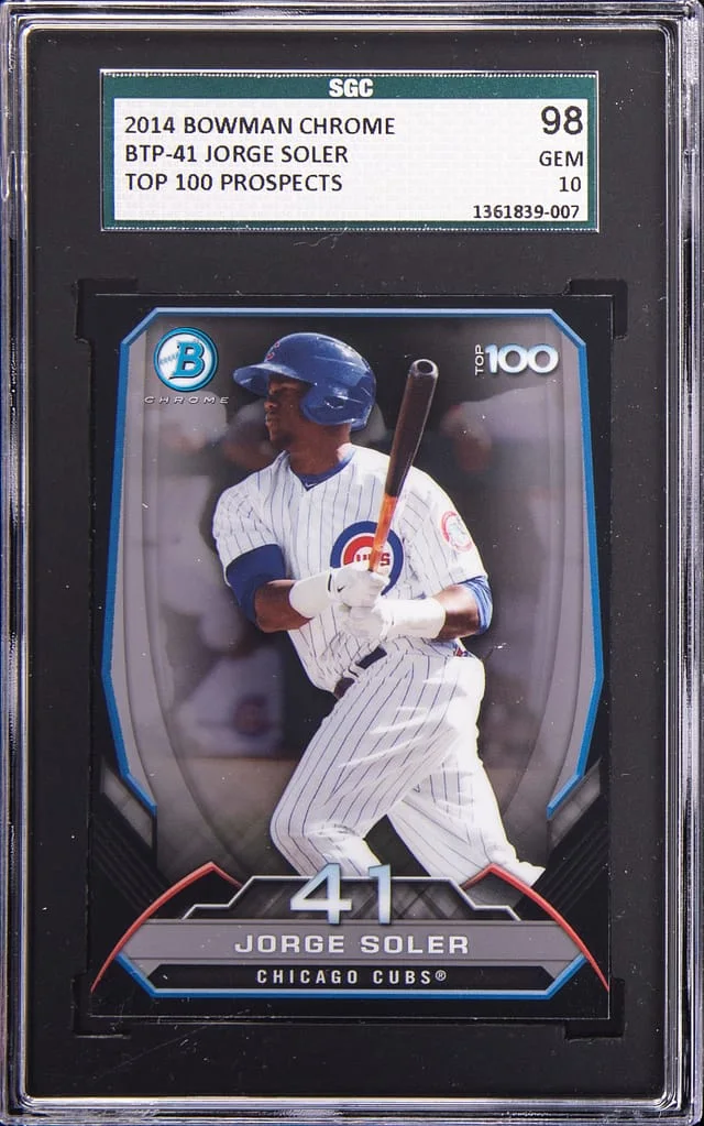 2014 Bowman Chrome Jorge Soler Top 100 Prospects #BTP-41 card image