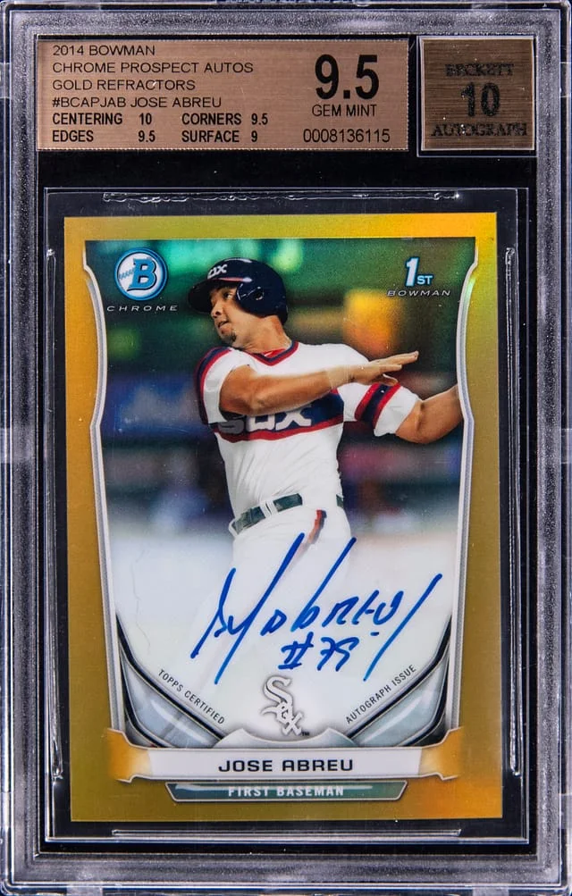 2014 Bowman Chrome Jose Abreu Prospect Autograph #BCAPJAB card image