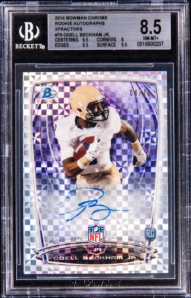 2014 Bowman Chrome Odell Beckham Jr. Autographs XFractors #79 card image