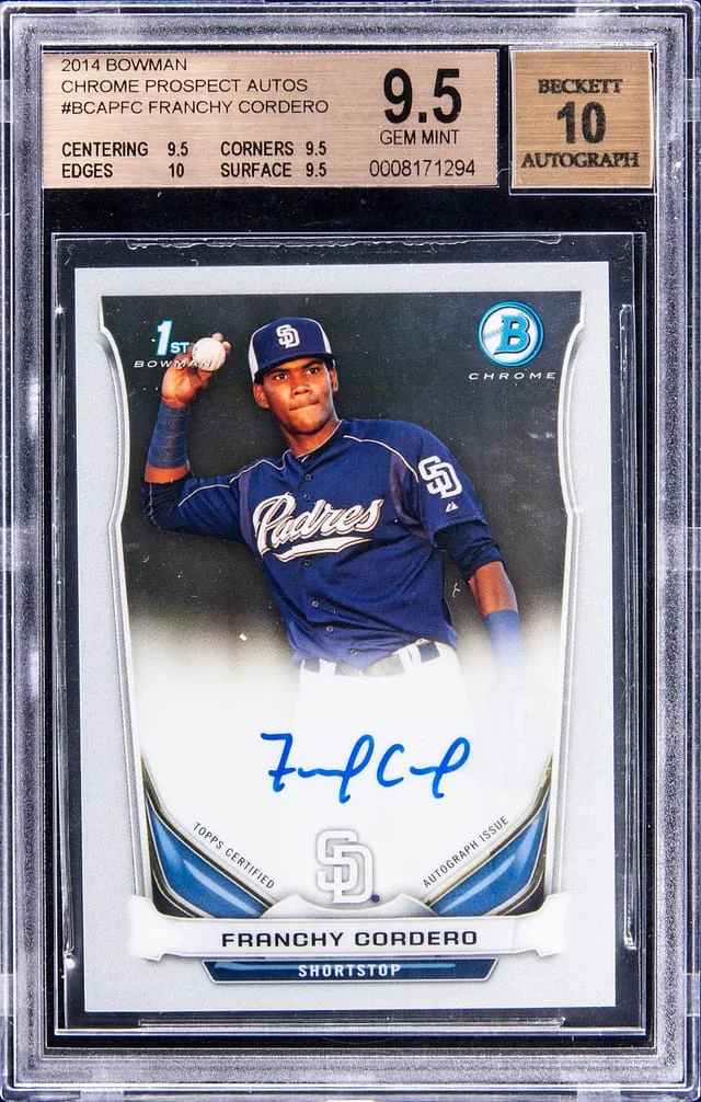 2014 Bowman Chrome Prospects Franchy Cordero Autograph #BCAP-FC card image