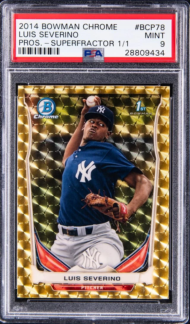 2014 Bowman Chrome Prospects Luis Severino SuperFractor #BCP78 card image