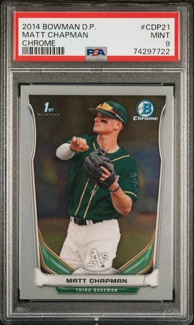 2014 Bowman Draft Matt Chapman Chrome #CDP21 card image