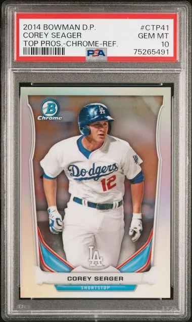 2014 Bowman Draft Picks Corey Seager Top Prospects Chrome Refractor #CTP-41 card image