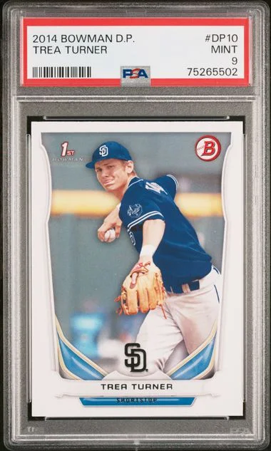 2014 Bowman Draft Picks Trea Turner #DP10 card image
