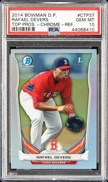 2014 Bowman Draft Rafael Devers Top Prospects Chrome-Refractor #CTP-37 card image