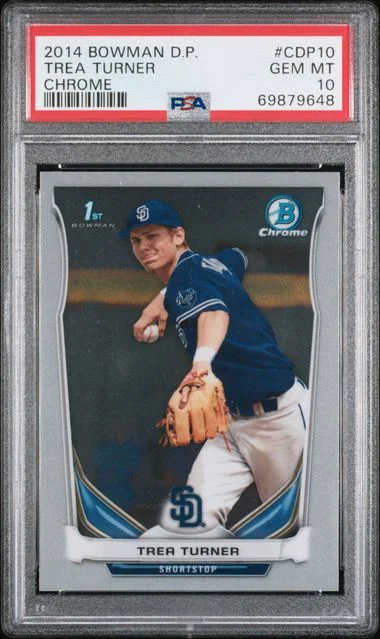 2014 Bowman Draft Trea Turner Chrome #CDP10 card image