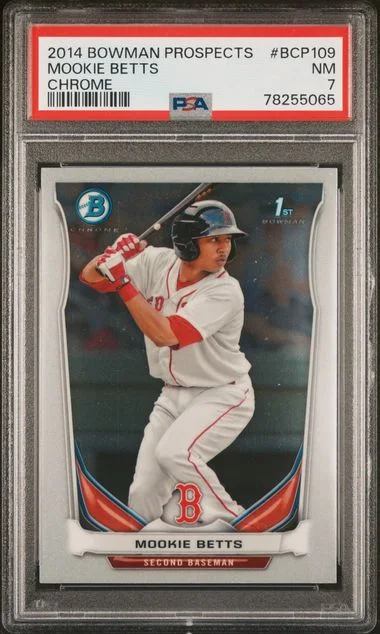 2014 Bowman Mookie Betts Prospects Chrome #Bcp109 card image