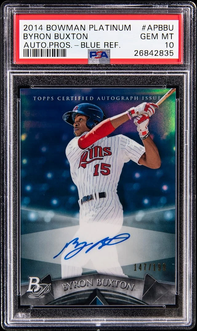 2014 Bowman Platinum Byron Buxton Prospect Autograph #AP-BBU card image