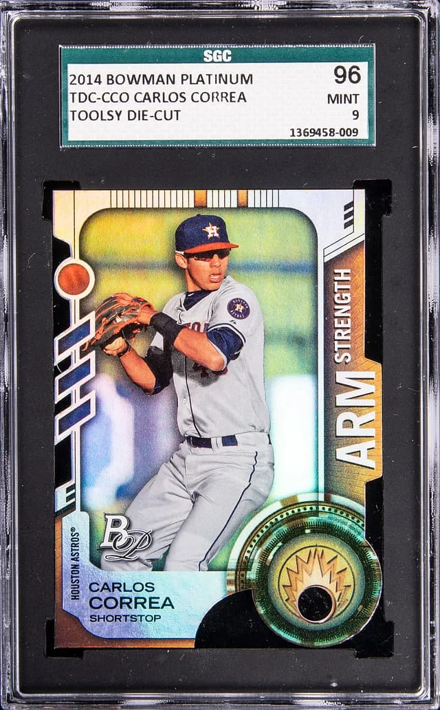 2014 Bowman Platinum Carlos Correa Toolsy Die-Cut #TDC-CCO card image