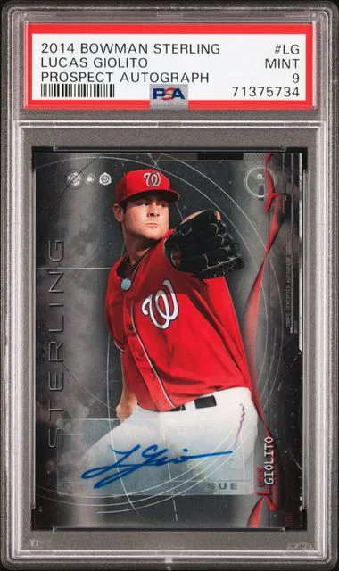 2014 Bowman Sterling Lucas Giolito Prospect Autographs #BSPA-LG card image