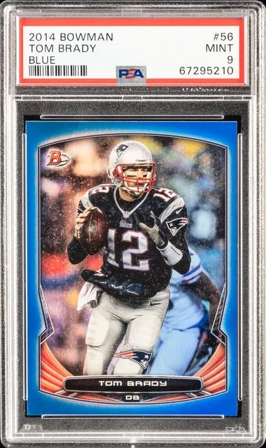 2014 Bowman Tom Brady Blue #56 card image