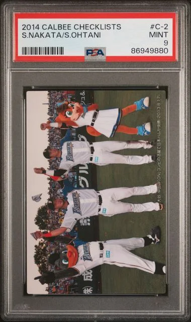 2014 Calbee Checklists Sho Nakata/Shohei Ohtani #C-2 card image