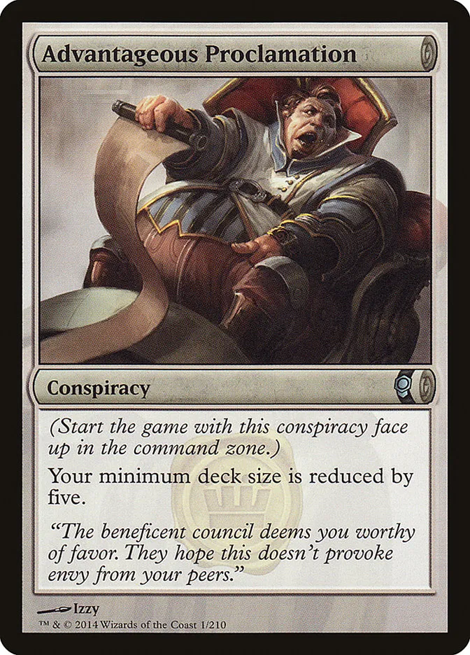 2014 Conspiracy Advantageous Proclamation uncommon #1 unlisted card image