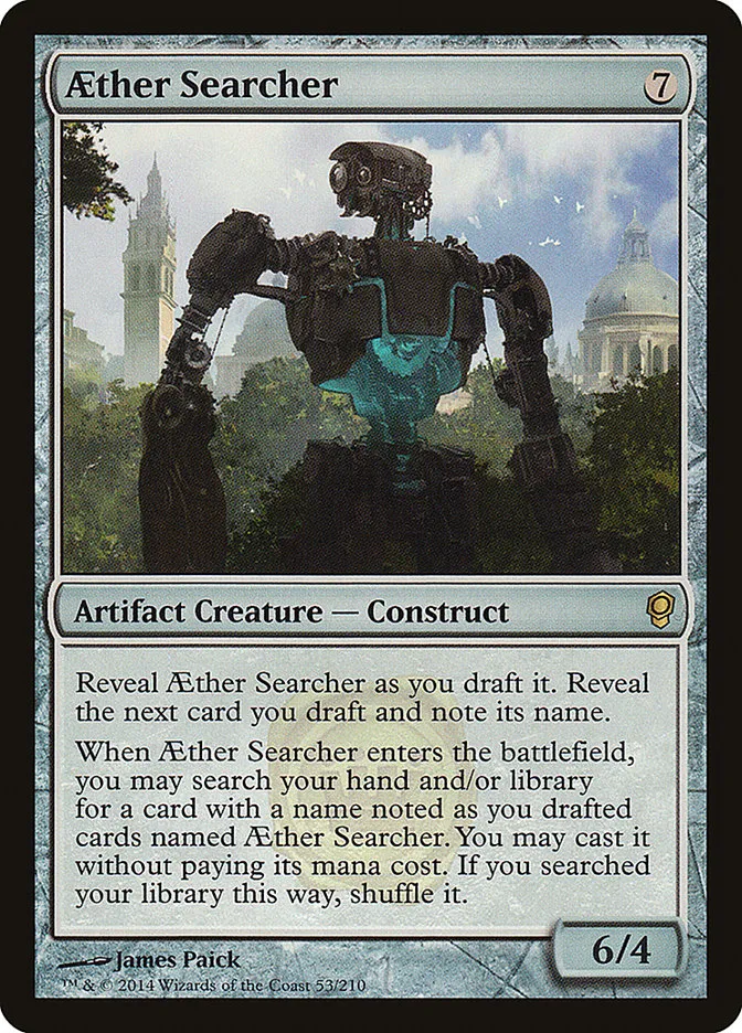 2014 Conspiracy Aether Searcher rare #53 unlisted card image