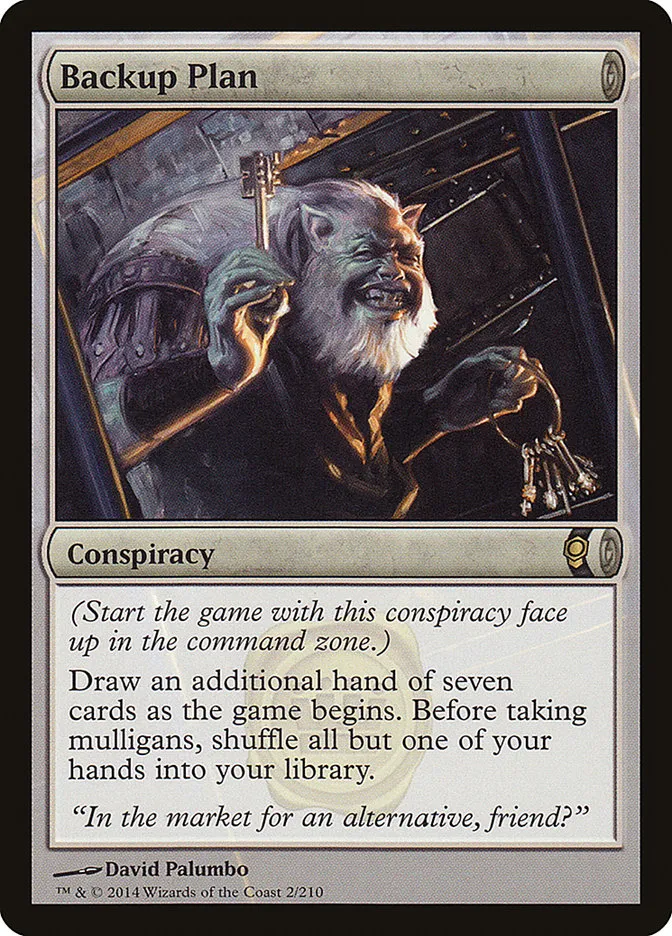 2014 Conspiracy Backup Plan rare #2 unlisted card image