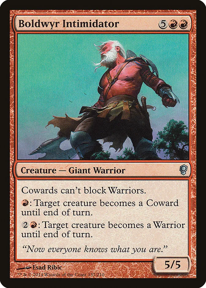 2014 Conspiracy Boldwyr Intimidator uncommon #137 unlisted card image