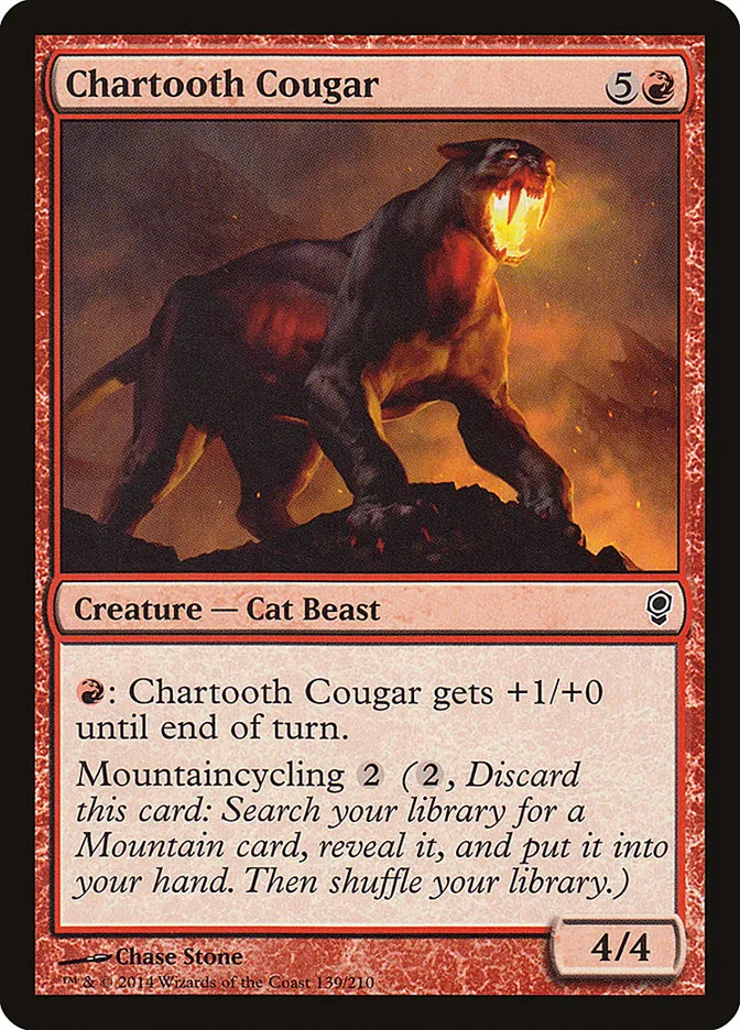 2014 Conspiracy Chartooth Cougar common #139 unlisted card image