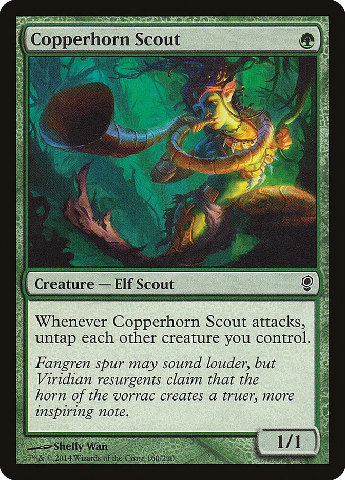 2014 Conspiracy Copperhorn Scout common #160 unlisted card image