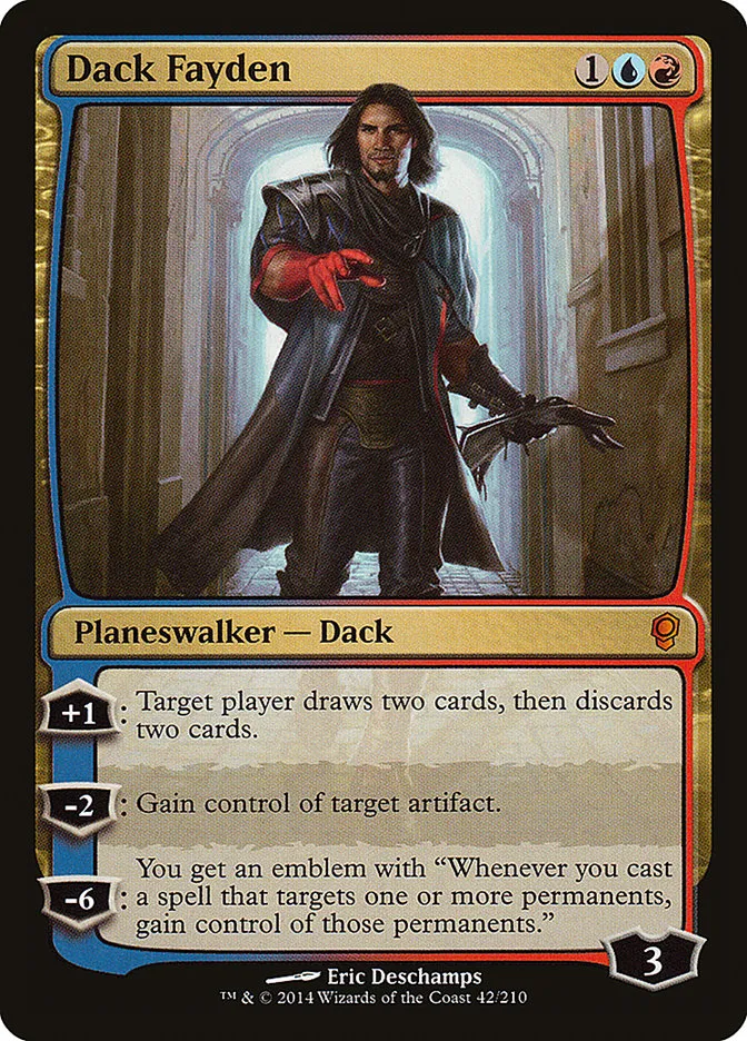 2014 Conspiracy Dack Fayden mythic #42 unlisted card image