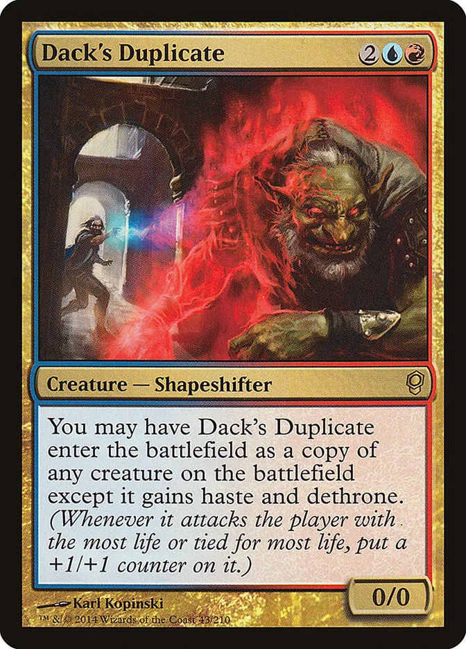 2014 Conspiracy Dack's Duplicate rare #43 unlisted card image