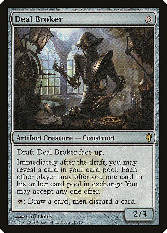 2014 Conspiracy Deal Broker rare #61 unlisted card image
