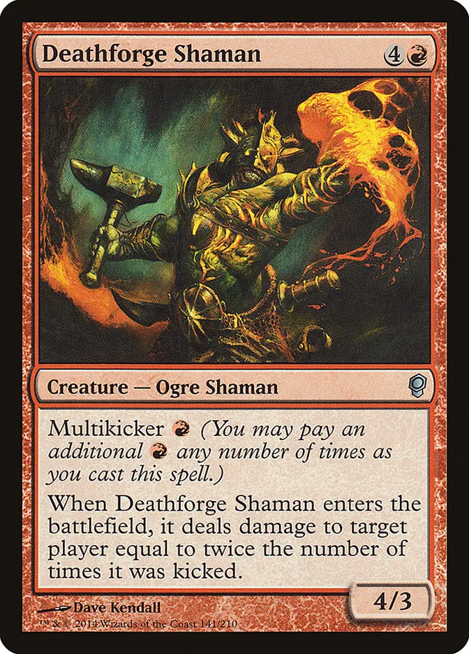 2014 Conspiracy Deathforge Shaman uncommon #141 unlisted card image