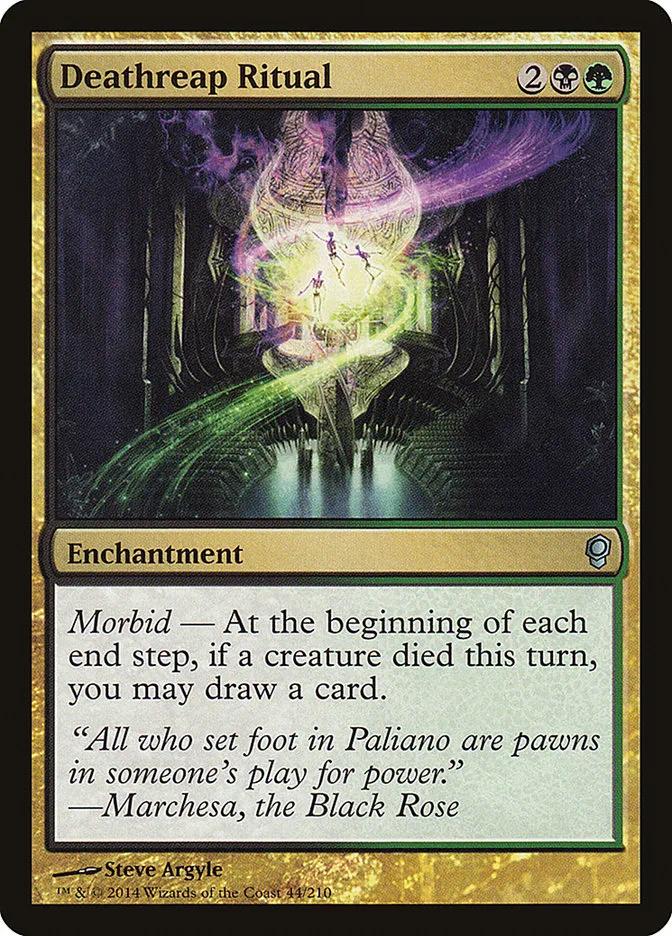 2014 Conspiracy Deathreap Ritual uncommon #44 unlisted card image