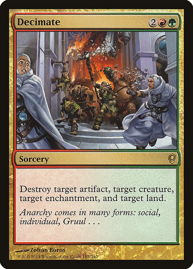 2014 Conspiracy Decimate rare #185 unlisted card image
